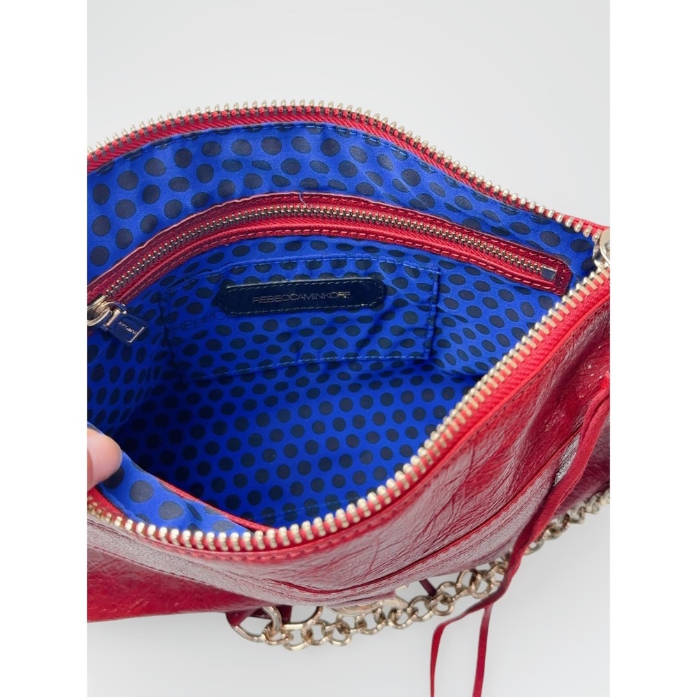 Rebecca Minkoff M.A.C Daddy Red Leather Large Crossbody Bag - Picture 7 of 9